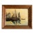 Vintage Painting of a Sailboat in Harbor For Sale