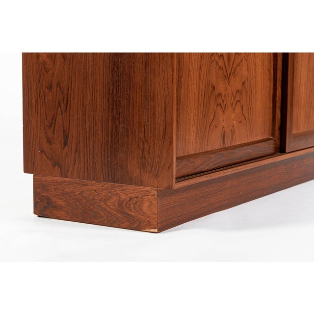 Mid Century Danish Rosewood Bookcase With Drop-Down Secretary Desk For Sale - Image 16 of 18