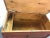 Wood Early 20th Century Antique Original Red Wash American Trunk For Sale - Image 7 of 13
