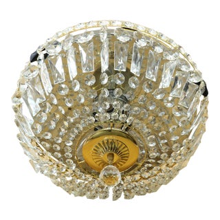 Crystal Flush Mount Ceiling Light For Sale