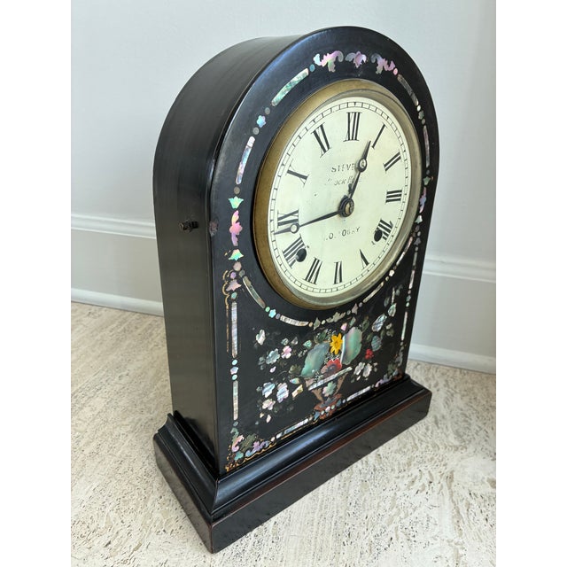 Mid 20th Century Victorian Mantle Clock For Sale - Image 5 of 8
