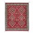 Contemporary Southwest Navajo Style Crimson Wool Rug With Geometric Diamond For Sale