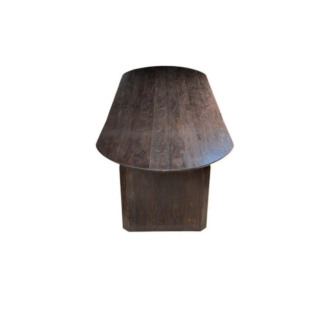 Not Yet Made - Made To Order Large Teak Wood Table, Espresso Finish, Modern Organic For Sale - Image 5 of 11