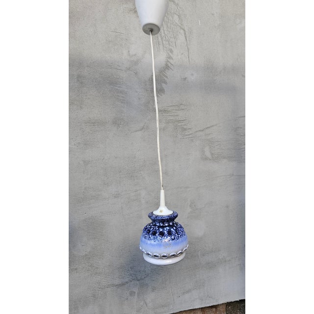 Vintage Ceramic Chandelier by Jette Helleroe for Axella, 1970s For Sale - Image 3 of 13