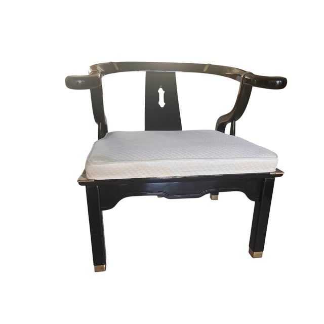 The original design is by James Mont. These chairs epitomize his over the top dramatic mid-century modern style with an...