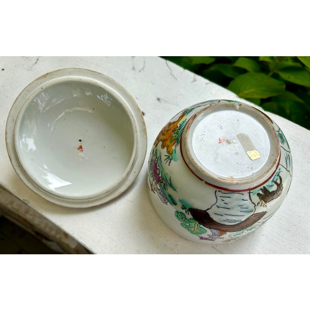 Blue Chinese Lidded Cachepot With Foo Dog Knob For Sale - Image 8 of 10