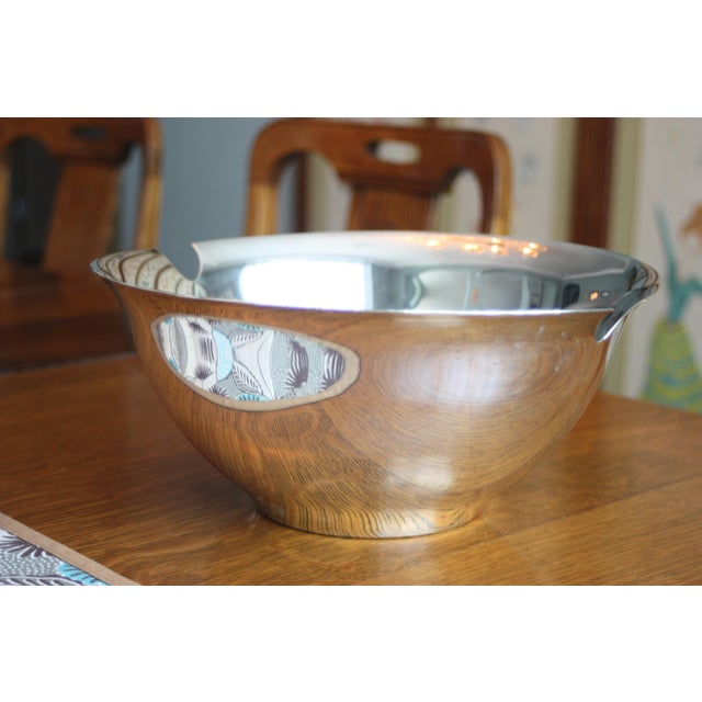 This is a stunning and rare piece of postmodern design: a versatile Swid Powell punchbowl or soup tureen, designed by the...
