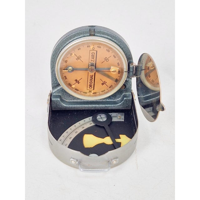 Vintage Model II Bezard Liquid Compass in Leather Case from Lufft, 1950s For Sale - Image 10 of 16
