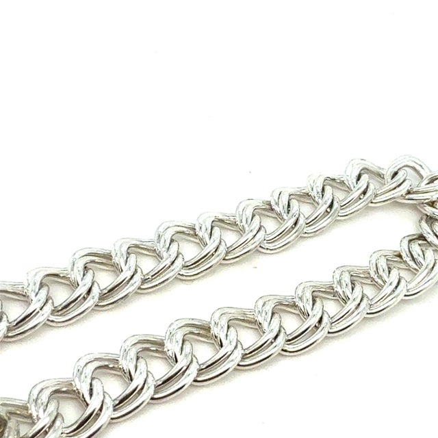 Authentic Tiffany & Co Estate Double Chain Bracelet 7.5" Sterling Silver TIF949 This elegant Authentic Tiffany & Co...
