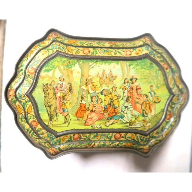 19th Century 1878 Paris Exhibition - Huntley & Palmers "The Grand Prize" Gold Medal & Diploma of Honour - Hinged Lidded Biscuit Tin c.1887 For Sale - Image 5 of 14