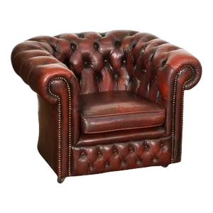 Child's Leather Chesterfield Club Chair From England