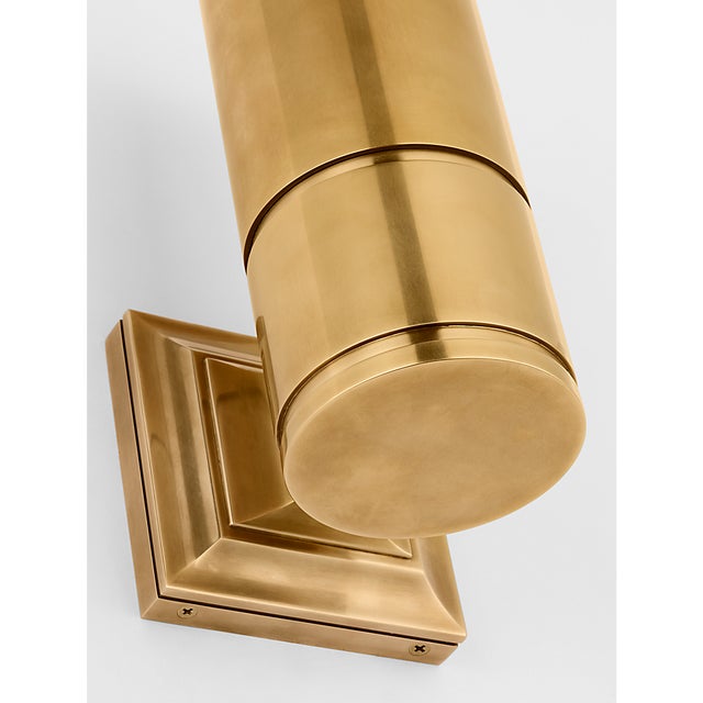 2020s Chapman & Myers for Visual Comfort Signature Provo 10" Canister Light in Antique-Burnished Brass For Sale - Image 5 of 9