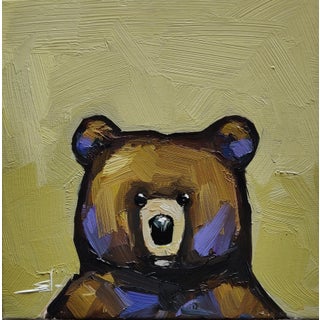 Bear Oil Painting by Vivek Mandalia For Sale