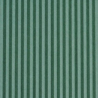 SAMPLE - Schumacher Edwin Stripe Narrow Wallpaper In Dark Green For Sale