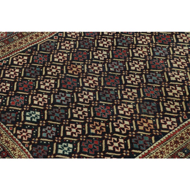 1920s Antique Kuba Prayer Rug With Diamond Lattice - Rug & Kilim For Sale - Image 5 of 7