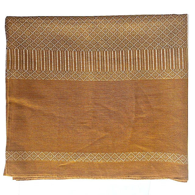 Textile Swedish Wool Embroidered Textile Tablecloth or Throw For Sale - Image 7 of 12