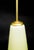 1950s Mid-Century Pendant Lamp in Glass and Brass, 1950s For Sale - Image 5 of 6