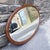 Oval Wall Mirror in Mahogany For Sale - Image 4 of 8