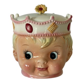 Rare - Ucagco "Prince Boy" Ceramic Cookie Jar Japan Vintage MCM For Sale