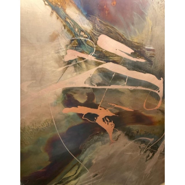Post Modern Abstract Copper Metal Wall Art — Set of 2 For Sale - Image 4 of 4