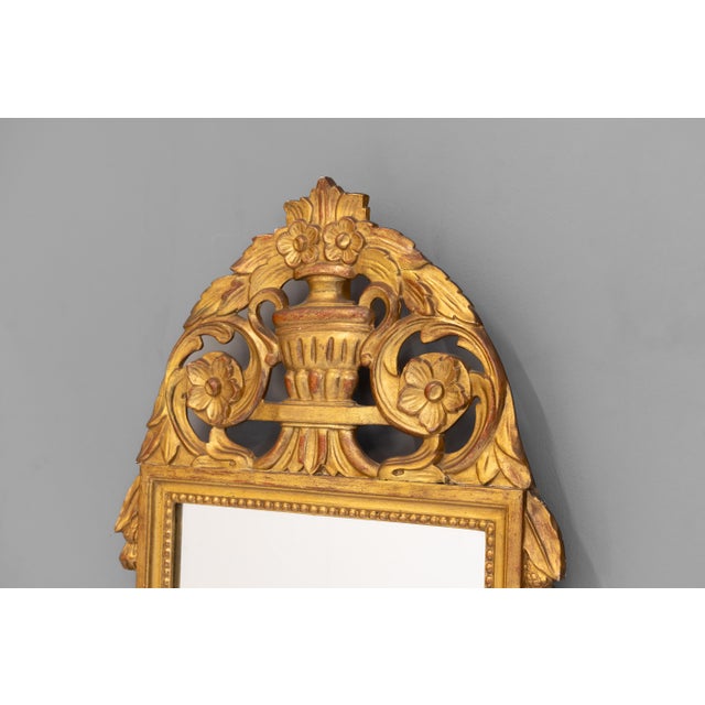 Small Gilded Mirror, 1880 For Sale - Image 3 of 6