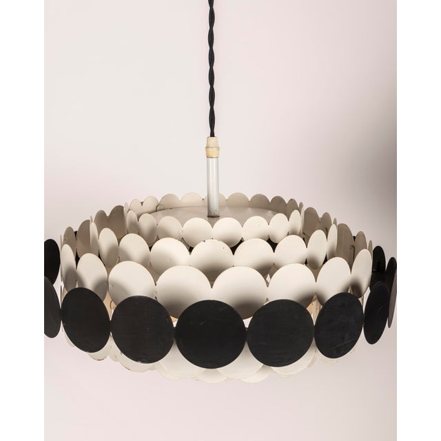 Mid-Century Modern Space Age Pendant Lamp from Doria Leuchten, Germany, 1960s For Sale - Image 3 of 6