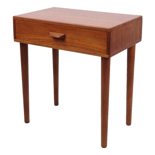 Danish Bedside or Side Table in Teak, 1960s For Sale