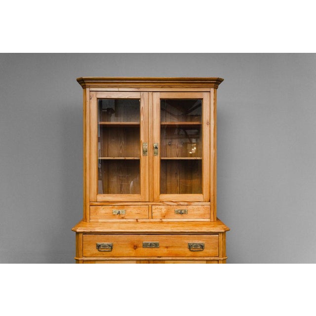 Brown Biedermeier Display Cabinet For Sale - Image 8 of 18