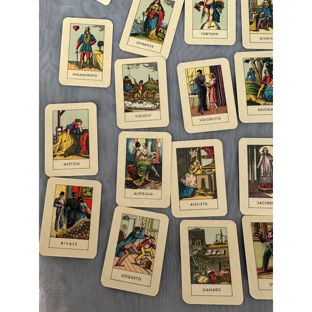 Vintage Italian Fortune Telling Tarot Playing Cards For Sale - Image 9 of 17