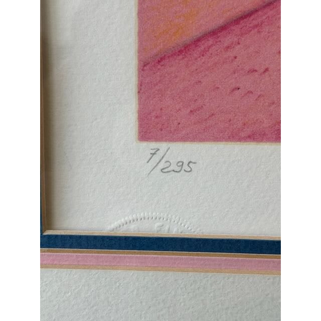 Coastal 1980's Fanch Ladan Serigraph "St. Tropez For Sale - Image 3 of 9