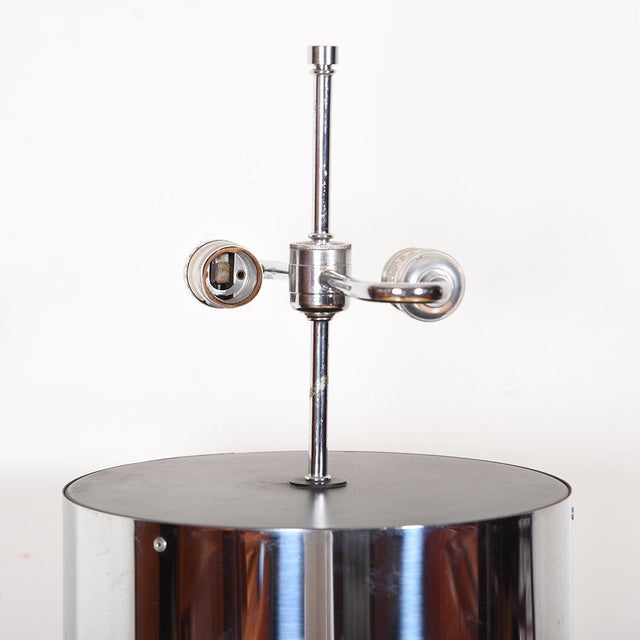 - Dress your room up with this large chrome lamp from respected manufacturer Kovacs - Statement piece lamp from the 70s...