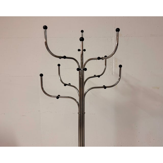 Silver Coat Tree Coat Rack by Sidse Werner for Fritz Hansen, 1970s For Sale - Image 8 of 11