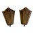 Antique Copper Plated Hexagonal Wall Sconces For Sale