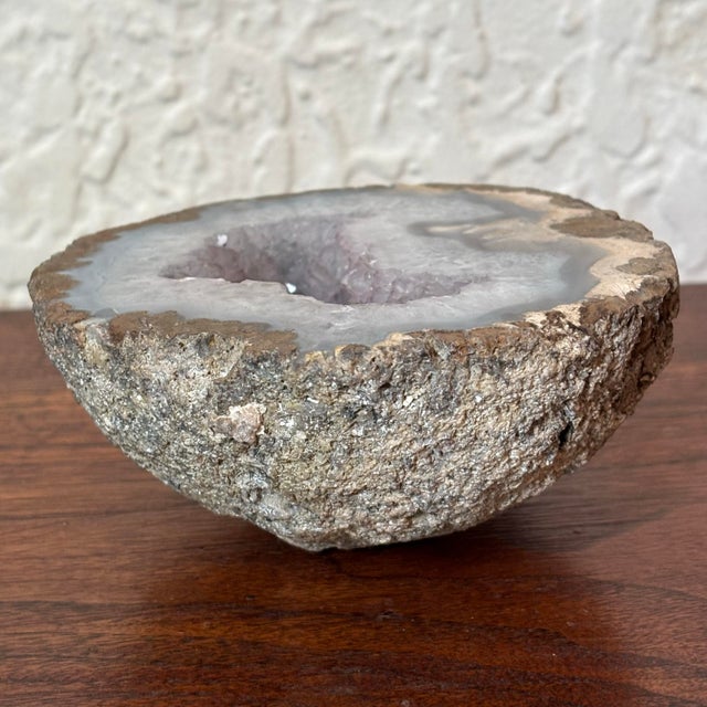 Late 20th Century Natural Agate Geode Rock For Sale - Image 4 of 7