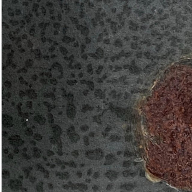 Gray Vintage Rustic Enameled Large Gray Pitcher For Sale - Image 8 of 9