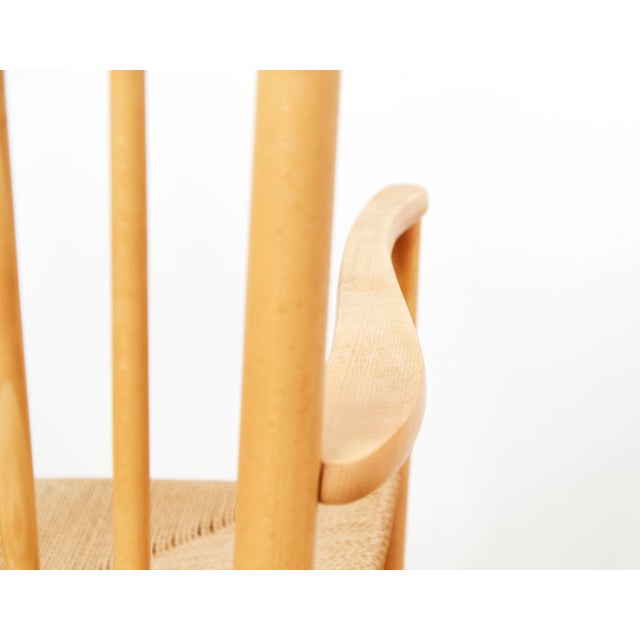 Vintage J16 Rocking Chair by Hans J. Wegner for FDB Møbler, 1960s For Sale - Image 11 of 14