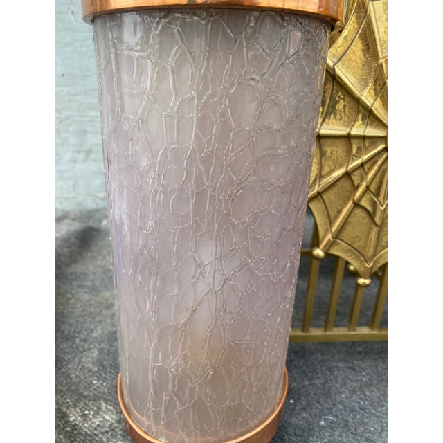 1930s Art Deco/Spanish Revival Theatre Chandelier With Spiderweb Details For Sale - Image 4 of 10