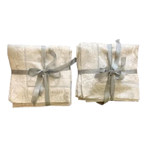 Lauren Ralph Lauren Suite Jacquard Medallion Mink Gray Silvery Euro Pillow Shams - Set of 2