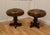French Button Leather Swivel Piano Stools, 1890s, Set of 2 For Sale - Image 4 of 9