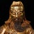 Chinese Vintage Gilt Brass Seated Guan Gong Statue, Chinese God of War & Wealth Decor Sculpture For Sale - Image 3 of 9