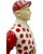 Wood Vintage Red Polka Dot Equestrian Jockey Bookend Statue 13"h For Sale - Image 7 of 12