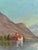 Rustic European Vintage Signed Mountain Lake Landscape Oil Painting For Sale - Image 3 of 13