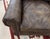 Animal Skin Restoration Hardware Lancaster Brown Leather Large Reading Chair For Sale - Image 7 of 10