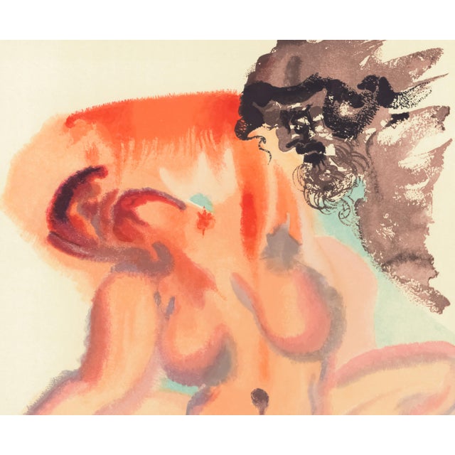 Abstract 1963 Dalí Divine Comedy Engraving Purgatoire Chant 4 "Les Négligents" (The Negligents) For Sale - Image 3 of 8