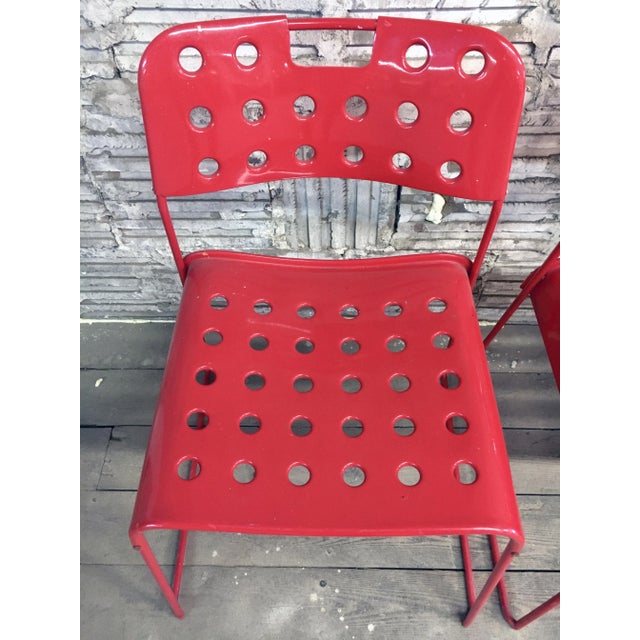 Metal Vintage Italian Steel Omkstak Chairs by Rodney Kinsman for Bieffeplast, 1980s For Sale - Image 7 of 13