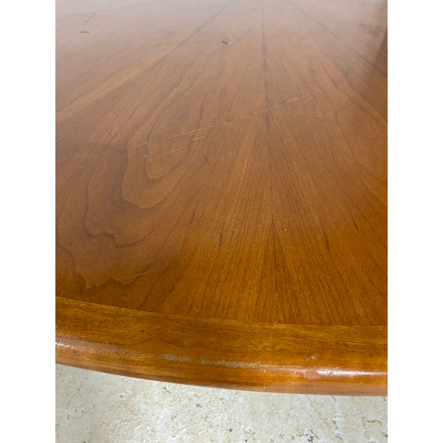 Late 20th Century Solid Walnut Dining Table From the Chicago Offices of Architects Skidmore Owings and Merrill For Sale - Image 12 of 13
