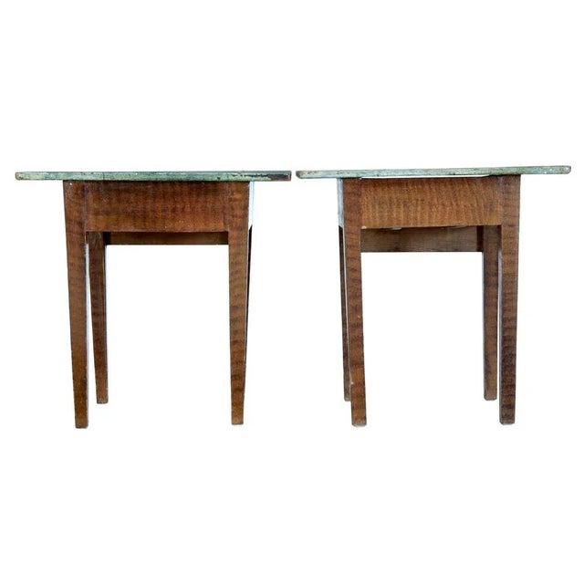 Traditional Painted Swedish Side Tables, Set of 2 For Sale - Image 4 of 10