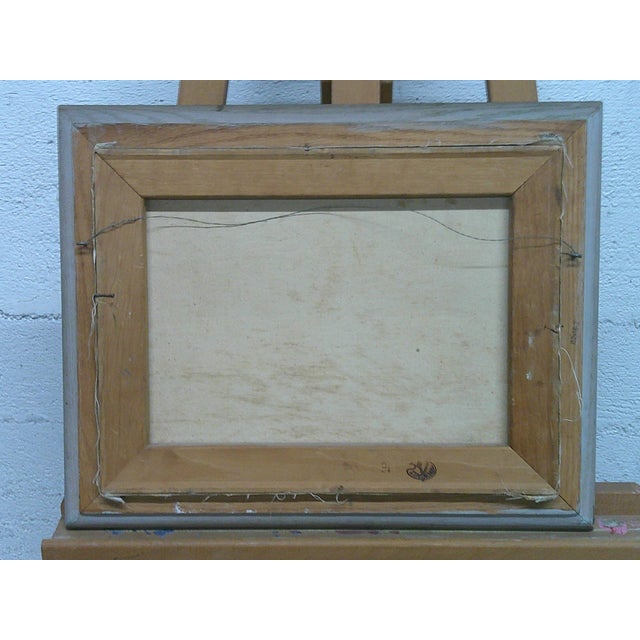 Mid 20th Century Mid 20th Century Mid-Century Modern Seascape of Crashing Waves and Seagull For Sale - Image 5 of 5