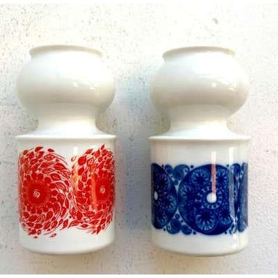 Pair of Petit Segmented Vases by Olle Alberius for Rörstrand, Sweden, 1960's For Sale In Philadelphia - Image 6 of 11