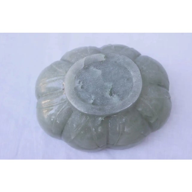 Stone Mid 20th Century Chinese Jadeite Hardstone Bowl For Sale - Image 7 of 8